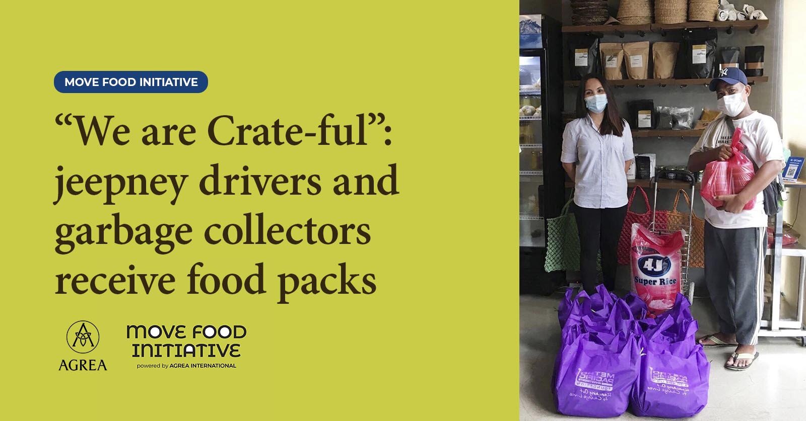 We are Crate-ful: jeepney drivers and garbage collectors receive food packs